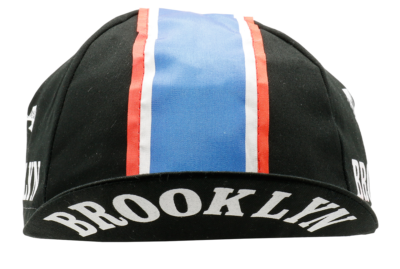 Rennmütze “Brooklyn Black” Retro Style Unigrösse mit Gummiband