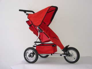 Kinderwagen 3-Rad 12″ Alu Faltbar mit Regenschutz Jogging-Stroller