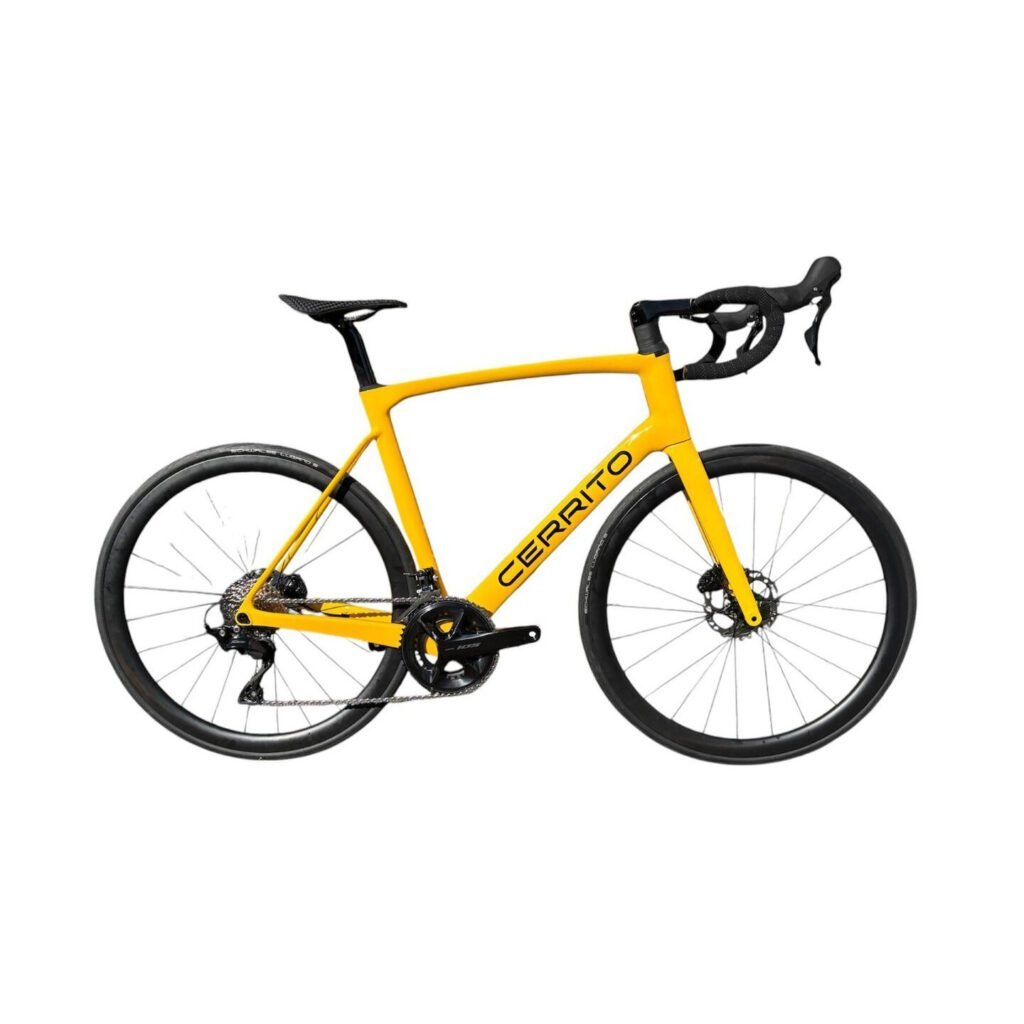 Cerrito ALRAC01 Carbon Rennrad in Racing-Gelb mit Shimano 105