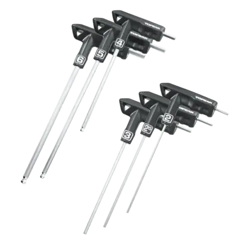 Topeak T-Handle Duohex Wrench Set Inbusschlüssel-Set - 2, 2.5, 3, 4, 5, 6mm