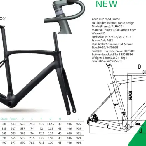 202601010521-184444b52ce07291a7e56e56164ed4d3-2006.png ALRAC01 Aero Road Carbon Rahmen – Leichter Carbon-Rennradrahmen mit integrierter Kabelführung